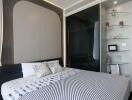 Elegant and modern bedroom with stylish decor