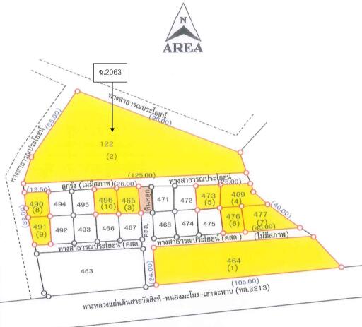 4,010 Sqm. Land listed for ฿ 2,106,000.