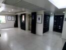 Spacious lobby area with modern decor