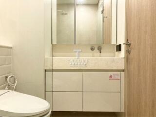 Modern bathroom with quality fixtures and neutral tones