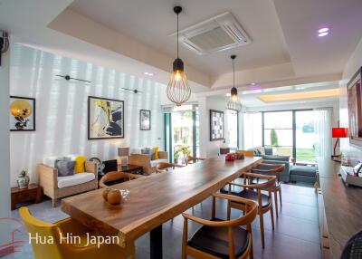 **Huge Price Reduction!** Contemporary Design 3 Bedroom Pool Villa on Large Plot inside Palm Hills Golf Course, near Hua Hin, for Sale