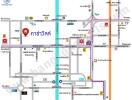 Detailed transit map showing stations and routes