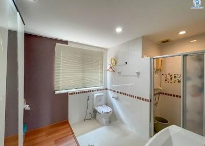 Bright and clean bathroom interior with modern fixtures