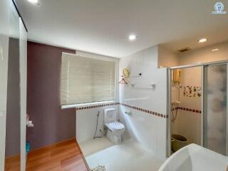 Bright and clean bathroom interior with modern fixtures