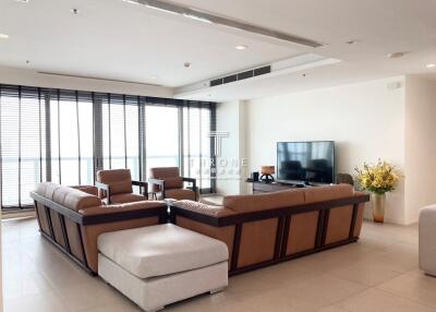 Spacious and modern living room with large windows