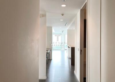 Bright, modern hallway in residential apartment