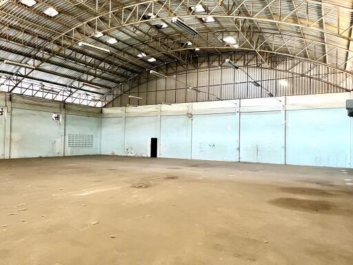 Spacious empty warehouse interior