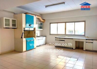 Spacious kitchen with natural lighting