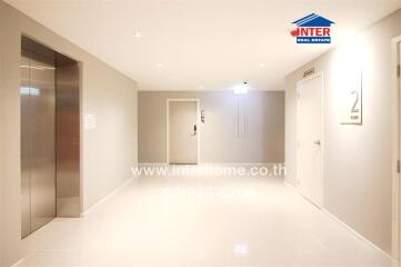 Bright and modern hallway in a residential building