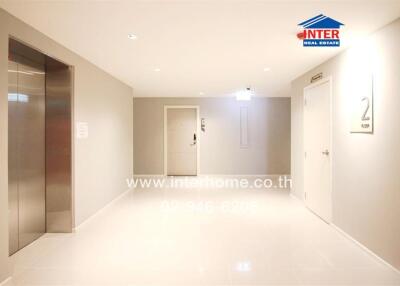 Bright and modern hallway in a residential building