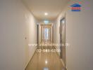 Elegant hallway in modern residential building