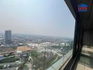 High-rise building view overlooking urban landscape