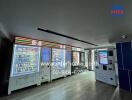 Modern vending machine area inside a building
