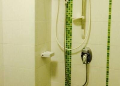Modern shower with an electric water heater