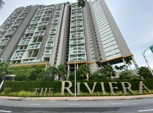 Exterior view of The Riviera high-rise residential building