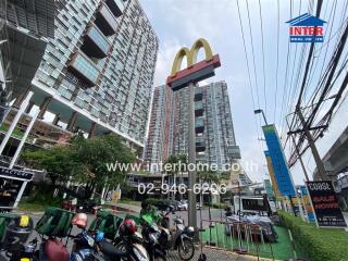 Urban residential development with commercial stores