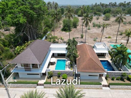 Stunning 2 Pool Villas with 22 Rai land at Sang-Arun Beach, Thap sakae