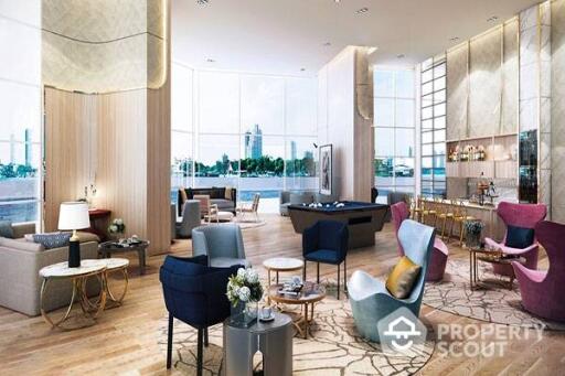 5-BR Penthouse at Magnolias Waterfront Residences near BTS Saphan Taksin