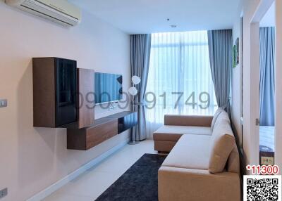 Modern living room with elegant design and comfortable furniture