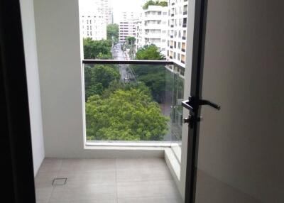 Bright and airy balcony with city view