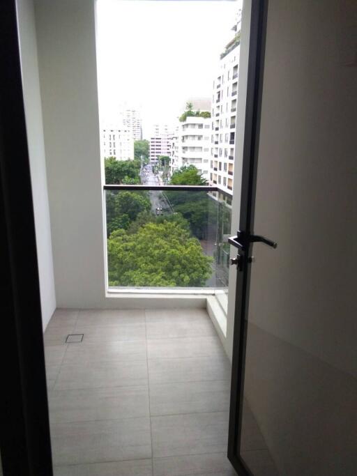 Bright and airy balcony with city view