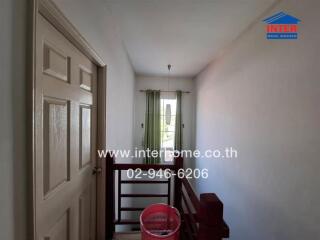 Spacious hallway with natural lighting