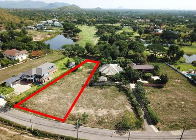 aerial view of large vacant land plot suitable for development with surrounding scenery
