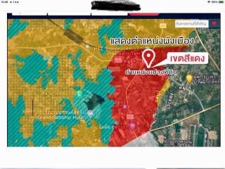 Digital map display showing zones and landmarks