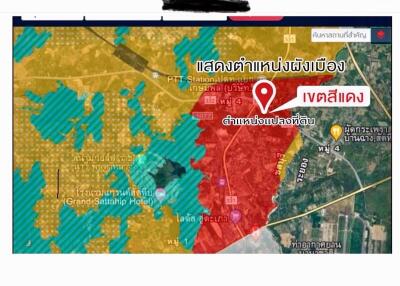 Digital map display showing zones and landmarks