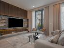 Modern living room with stylish interior design
