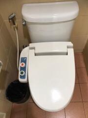 Modern bathroom with advanced electronic bidet toilet system