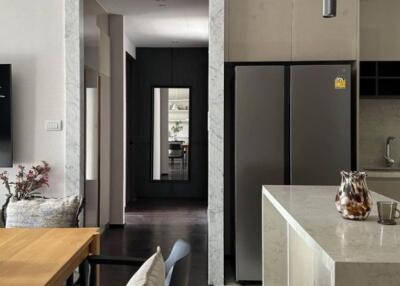 Modern kitchen with open layout and minimalist design