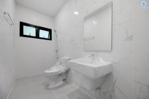 Modern bathroom with clean white design