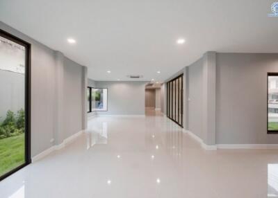 Spacious and modern living room with bright natural light