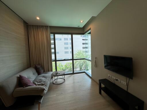 Modern living room with natural lighting