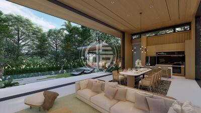 3 Bedrooms Modern Living Space Villa Surrounded by Nature in Thalang area