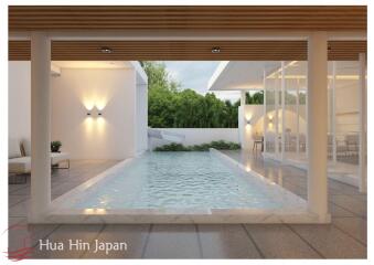 New Modern design 3 Bedroom Pool Villa in Pranburi  ( Off Plan )