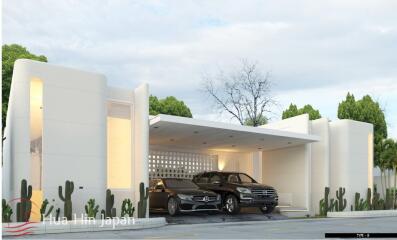 New Cozy design 3 Bedroom Pool Villa in Pranburi  ( Off Plan )