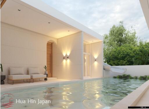 New Cozy design 3 Bedroom Pool Villa in Pranburi  ( Off Plan )