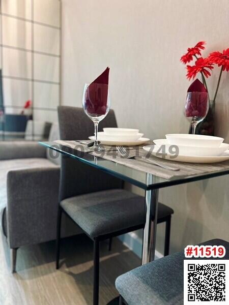 Elegant dining area with modern furnishings