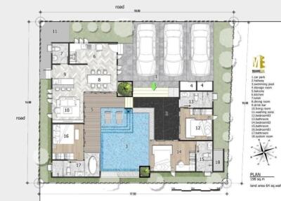 Architectural floor plan of a residential property