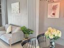 Modern and stylish living room with elegant decor