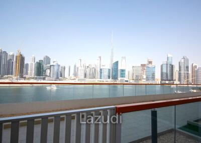 Khalifa and Canal View  spacious  Big Balcony