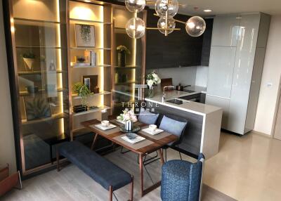Modern kitchen and dining area with stylish interior design