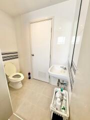Clean and modern bathroom with essential amenities