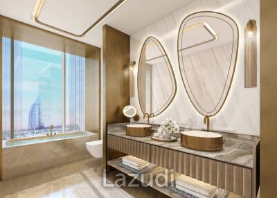 3 Bed 4 Bath 2,382.59 Sq.Ft Fairmont Residences Dubai Skyline