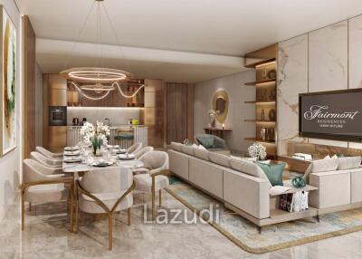 3 Bed 4 Bath 2,382.59 Sq.Ft Fairmont Residences Dubai Skyline