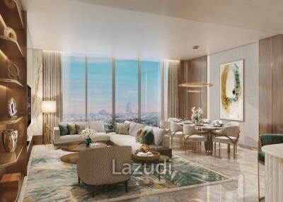 3 Bed 4 Bath 2,463.64 Sq.Ft Fairmont Residences Dubai Skyline