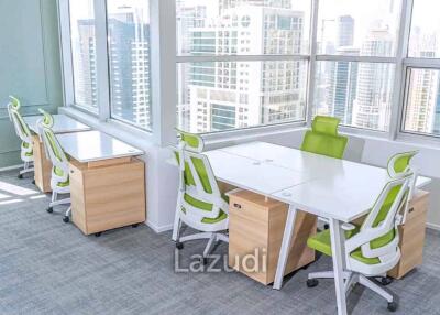 299 قدم مربع مكتب مدرجة بسعر AED 8,000./شهر