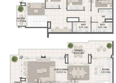 3 Bed 3 Bath 3,305 Sq.Ft Design Quarter At D3